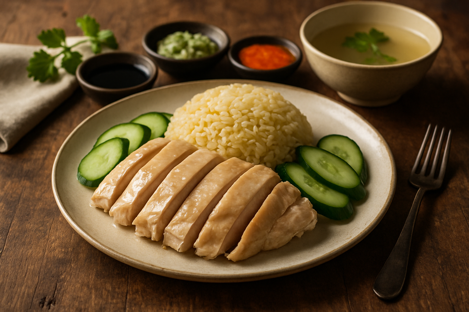 Hainanese Chicken Rice
